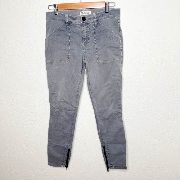 Madewell Gray Pants with Zipper Detail - Picture 2 of 16
